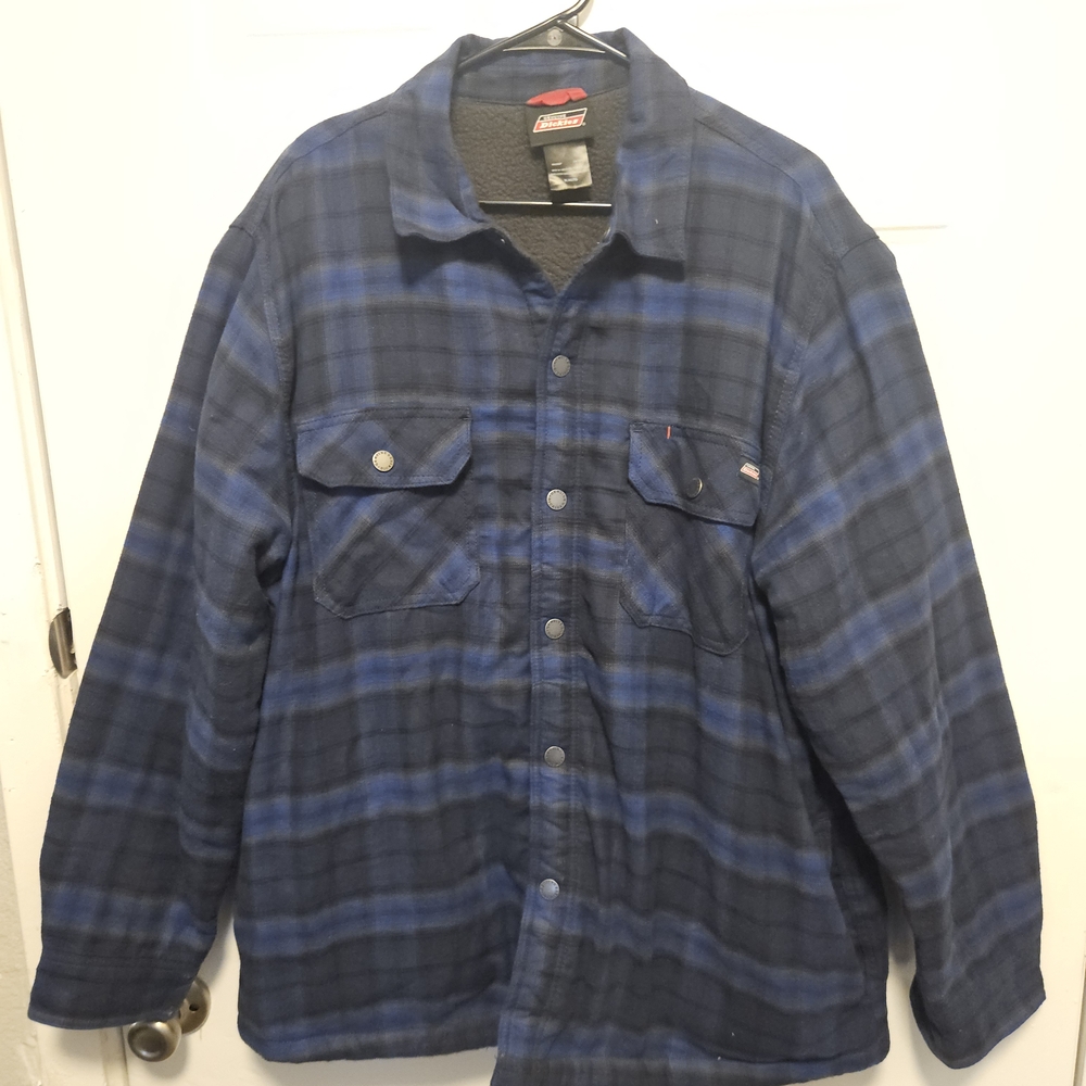 Blue Plaid Men's Jacket